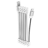 USB кабель Hoco U103 1m 2.4A Lightning белый