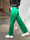Жіночі теплі штани кльош 246 (42, 44, 46, 48) (кольори: сіро-бузковий, зелений, чорний) СП, фото 9