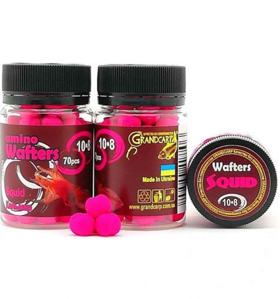 Бойли Squid нейтральної плавучості Grandcarp Amino Wafters (Кальмар) 8х10 мм