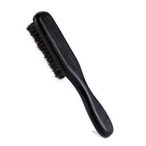 Щітка для фейда і бороди Fade Beard Brush Kit 16 см дерев'яна чорна, buk-black