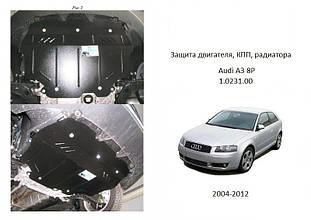 Захист картера Audi A3 8P (2004-2012)