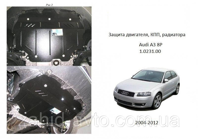 Захист картера Audi A3 8P (2004-2012)