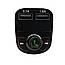 Авто FM трансмітер Блютуз Модулятор гучномовець MP3 ЮСБ для авто Earldom ET M29 2 usb чорний, фото 3
