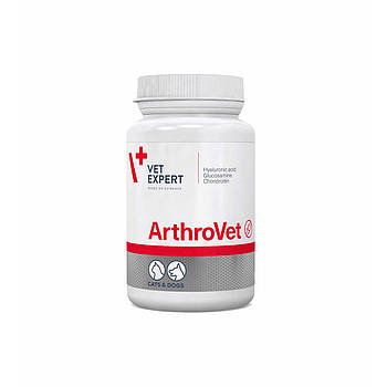 Артровет препарат для підтримання здоров'я хрящів, суглобів у котів і собак 60 таб Vet Expert ArthroVet