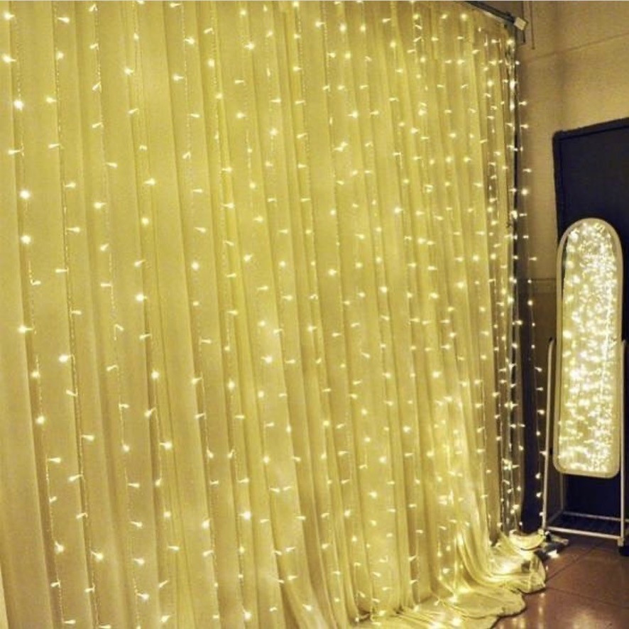 Гірлянда Водоспад 3 м х 2 м, 720 LED (Штора, Завіса, Curtain lights)