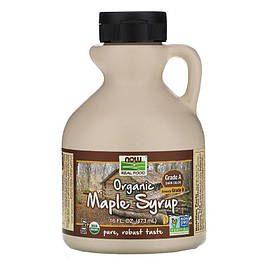 Кленовий сироп Organic Maple Syrup Now Foods 473 мл