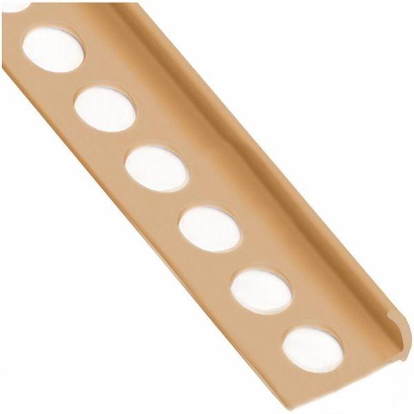 Профіль кутовий для плитки пластик зовнійшій 9мм 2,5м карамель, фото 1