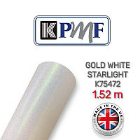 KPMF K75472 Gold White Starlight Gloss - глянцевая хамелеон пленка с золотой крошкой 1.524 м