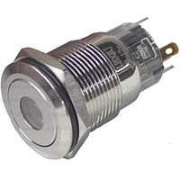 Кнопка антивандальная 19мм TCOM, без фиксации, 5pin, 12V, с подсветкой