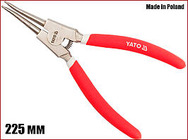 Щипці для знімання стопорних кілець на розжим прямій 225 мм Yato YT-1988