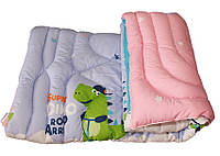 Детское Одеяло наполнитель лебяжий пух с рисунком Крокодильчик 1.5 спальное