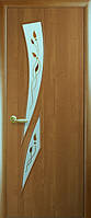 Дверное полотно Экошпон Камея +Р1 (стекло с рисунком) ольха 3D (Коллекция «Экошпон Модерн»)