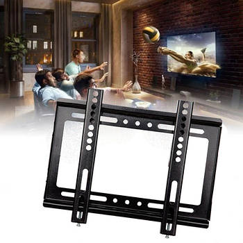 Кронштейн для ТВ 14"-42" V-1 / Кріплення для телевізора / Настінний кронштейн для ТВ / Тримувач телевізора