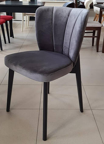 Стілець обідній м'який Туліп Fusion Furniture, колір венге, фото 2