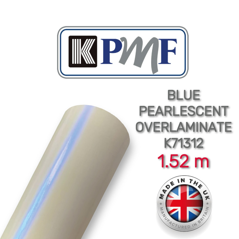 KPMF K71312 Gloss Blue Pearlecent Overlaminate — блакитна перламутрова ламінаційна плівка 1.524 м