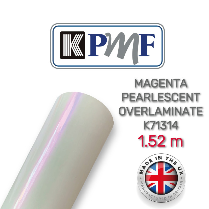 KPMF K71314 Gloss Magenta Pearlecent Overlaminate — пурпурова перламутрова ламінаційна плівка 1.524 м, фото 1