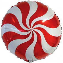 Фольгована кулька коло льодяник червоний 18" Flexmetal