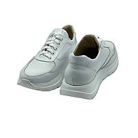 Кросівки жіночі з натуральної шкіри білого кольору “Style Shoes”, фото 3