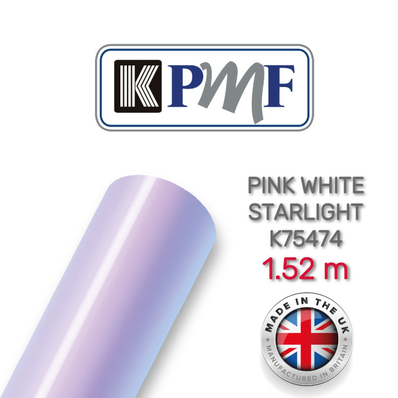 KPMF 75474 Pink White Starlight — біло-рожевий глянсовий хамелеон 1.524 м, фото 1
