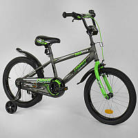 Велосипед детский 18 Corso MAX Speed EX-18 N 3305 серо-зеленый