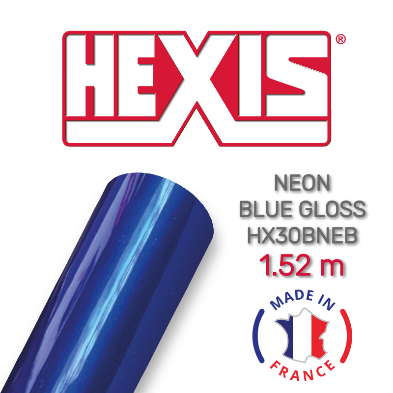 Синій яскравий Hexis Neon Blue Gloss, фото 1