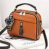 Жіноча сумочка крос-боді, стильна сумка зі шкірозамінника, колір коричневий, AL-4554-76, фото 2