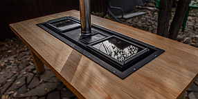 Бездимний мангал преміум барбекю