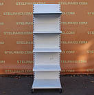 Торгові односторонні (пристінні) стелажі "ВІКО" 195х60 см, на 5 полиць, Б/у, фото 2