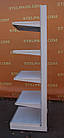 Торгові односторонні (пристінні) стелажі "ВІКО" 195х60 см, на 5 полиць, Б/у, фото 6