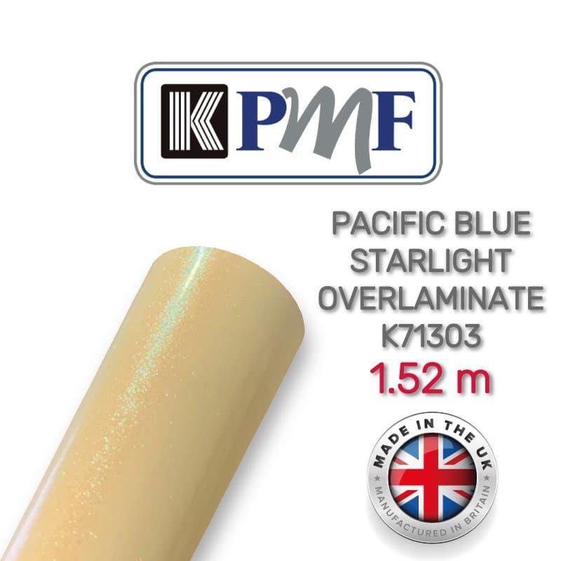 KPMF K71303 Gloss Pacific Blue Starlight Overlaminate — блакитна перламутрова ламінаційна плівка 1.524 м, фото 1