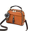 Жіноча сумочка крос-боді, стильна сумка зі шкірозамінника, колір коричневий, AL-4554-76, фото 4