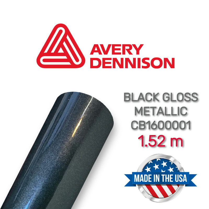 Avery Black Gloss Metallic CB1600001, 1.524 м - фото 1 - id-p542005186