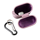 Чохол для AirPods 1/2 Silicone case Microfiber (з мікрофіброю) blueberry, фото 2