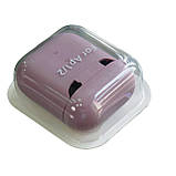 Чохол для AirPods 1/2 Silicone case Microfiber (з мікрофіброю) blueberry, фото 6