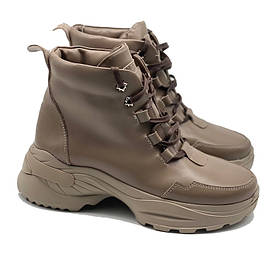 Черевики - снікерси кольору капучіно