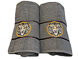 Набір махрових рушників Tiger Gray махрові 50-90 см, 70-140 см сірі, фото 3