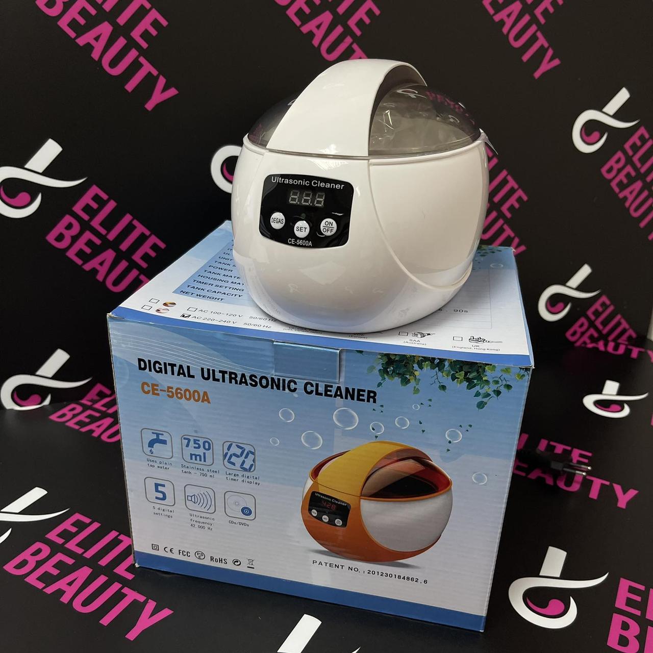 Стерилізатор ультразвукової Ultrasonic 50 Вт і 750 мл (білий)