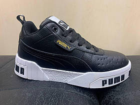 Кросівки Puma Cali Black на хутрі