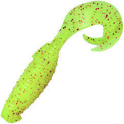 Силікон Keitech Flapper Grub 4" (7 шт/уп) pal#01 chartreuseredflake