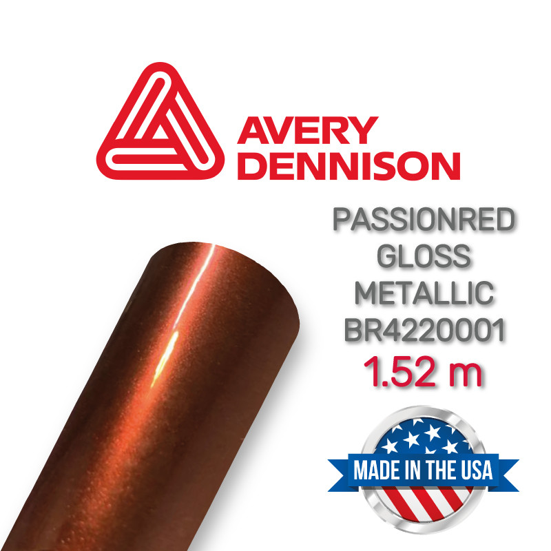 Avery Passion Red Gloss Metallic BR4220001 темнокрасная глянцевая