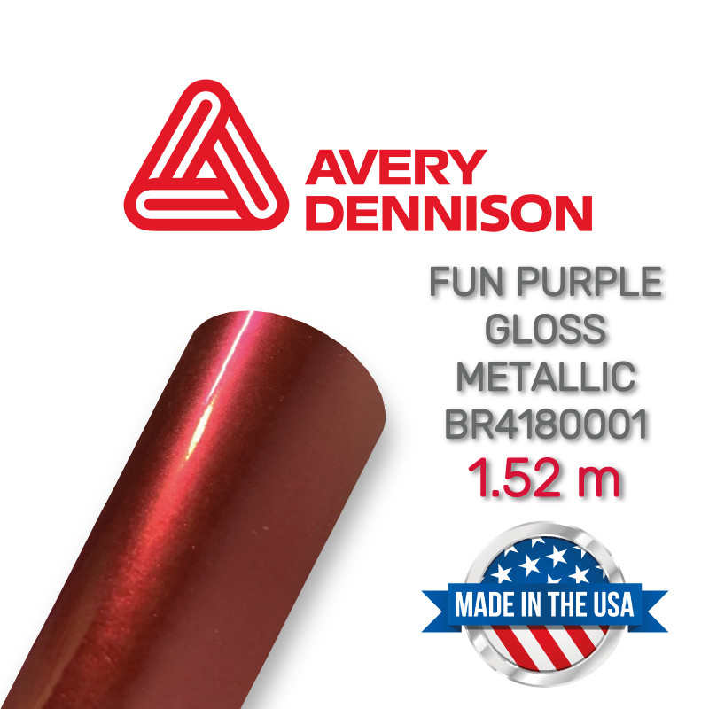 Avery Fun Purple Gloss Metallic BR4180001 - Глянцева фіолетова металік плівка 1.52 м
