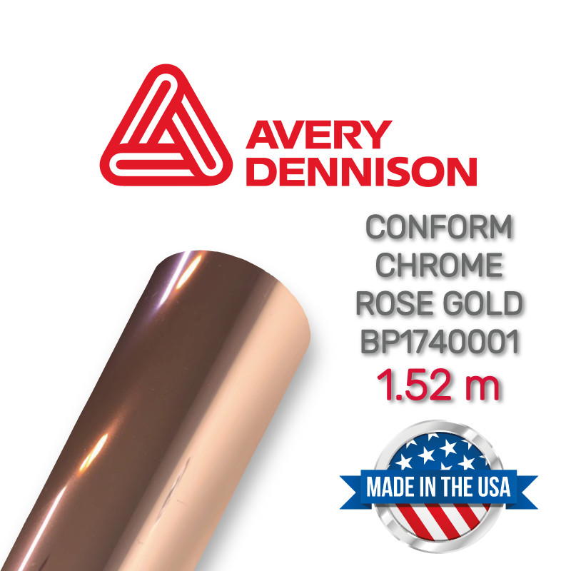 Avery Conform Chrome Rose Gold BP1740001 - Хромована плівка кольору рожевого золота 1.22 м