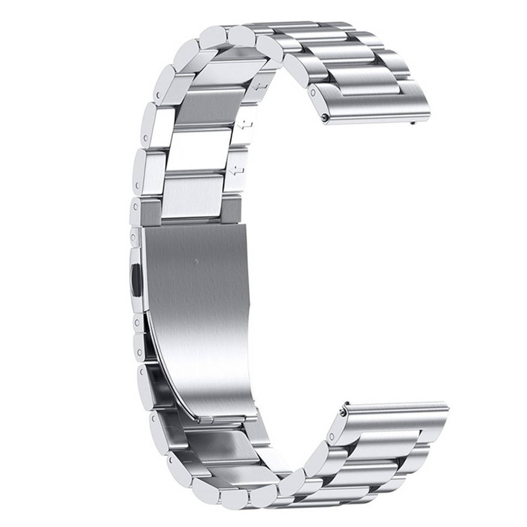 Металевий ремінець для Amazfit GTS 4 (A2168) | HMU | 20 мм | сріблястий