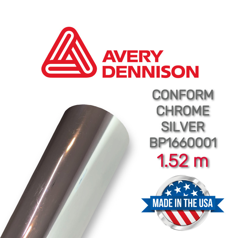 Avery Conform Chrome Silver BP1660001 - Хромована срібляста плівка 1.22 м