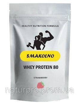 Протеїн SMAKOLNO 80 полуниця, 0.9 кг