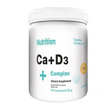 Мінерально-вітамінний комплекс Кальцій+Д3 EntherMeal Ca+D3 Complex 120 капсул