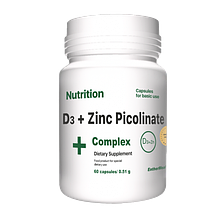 Вітамінно-мінеральний комплекс EntherMeal D3 + Zinc Picolinate Complex+ 60 капсул