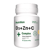 Вітамінно-мінеральний комплекс EntherMeal D3 + Zinc + З Complex+ 60 капсул