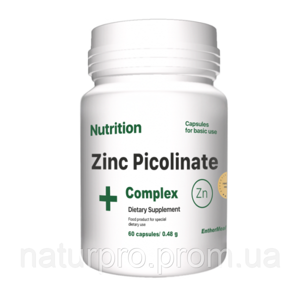 Мінеральний комплекс EntherMeal Zinc Picolinate Complex+ 60 капсул