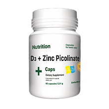 Вітамінно-мінеральний комплекс EntherMeal D3 + Zinc Picolinate 60 капсул